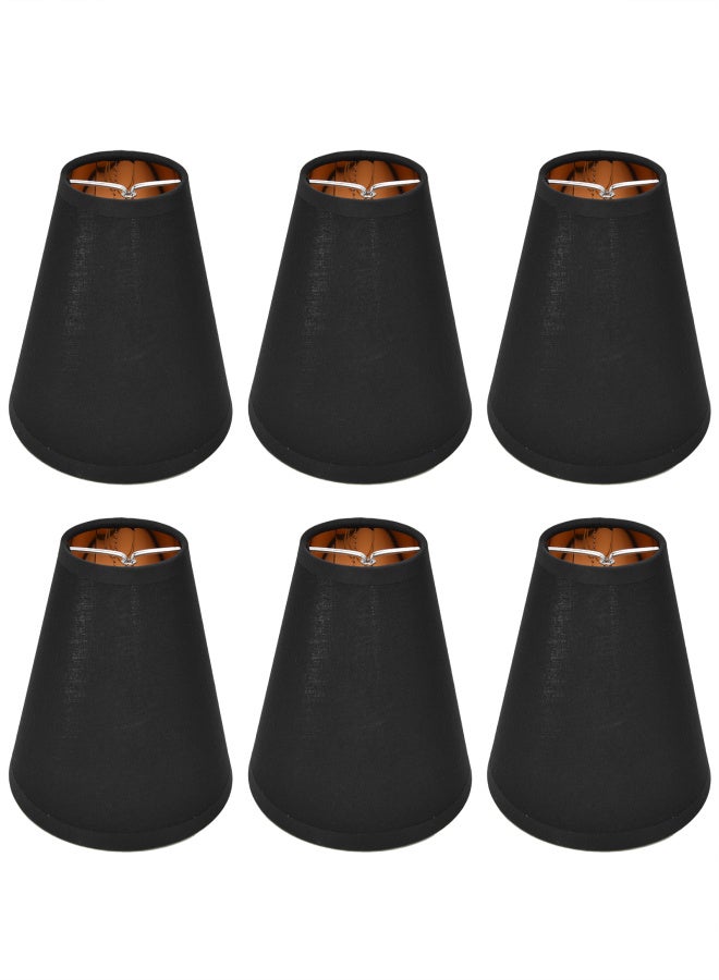 6PCS Fabric Lamp Shade Cloth Clip On Lampshade for E14 Table Chandelier Floor Light Wall Lamp Bedroom Decor - Image 1