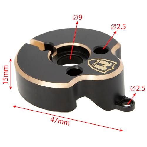 MEUS RACING 77g Brass Rear Portal Covers Weights for MEUS 1/10 Nylon Portal Axle - Image 2