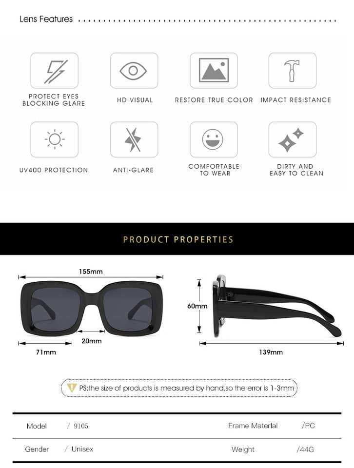 Sunglasses UV Protection Fashion 9105 - Image 4