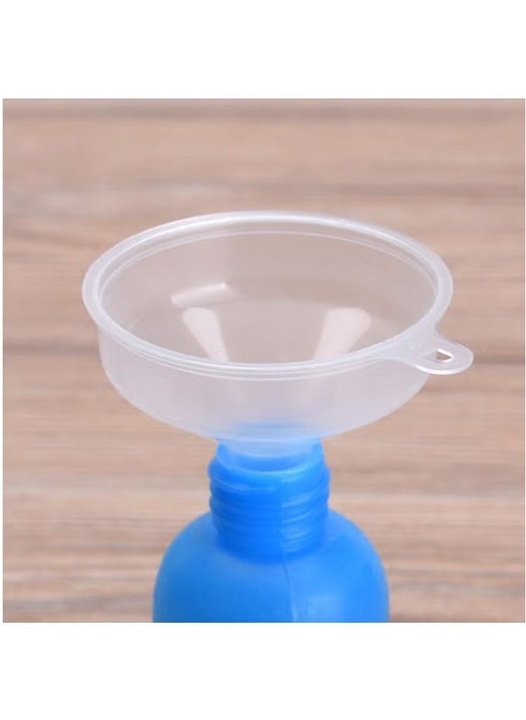 Realfrog 6-piece Mini Plastic Funnel Transparent Mini Plastic Funnel Liquid Filling Clear Plastic Travel Mini Funnel for Small Samples of Perfume Emulsion  - Image 4
