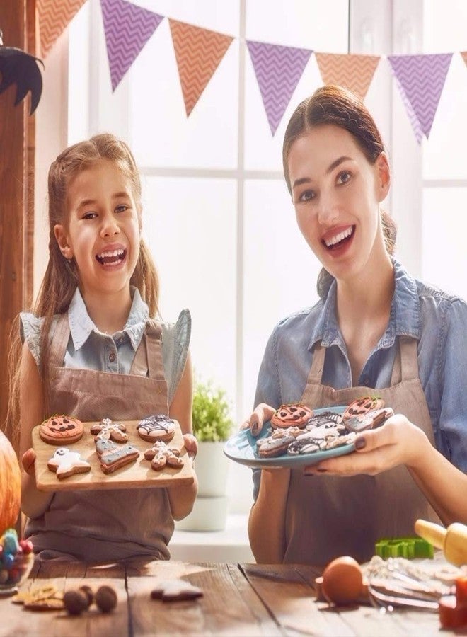 Q-BAKER مجموعة قوالب تقطيع بسكويت عيد الشكر، 8 قطع، تتضمن أشكال أوراق الخريف: ديك رومي، يقطين، ورقة قيقب/بلوط، ذرة، سنجاب، وجوزة بلوط. - Image 4