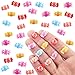 HOMICO 100 Pieces Tiny Candy for Dollhouse Miniatures Resin Food for Crafts Mini Candy for Dollhouse Mini Kitchen Micro Landscaping Decoration - Image 2