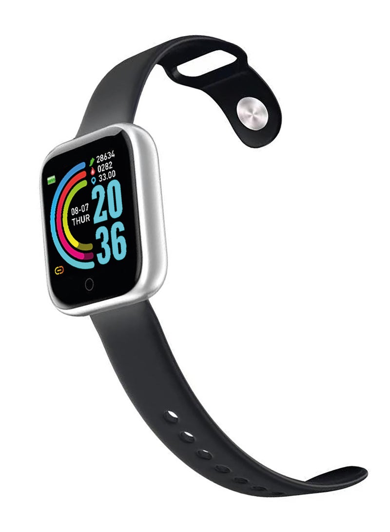 MOODIX WE23K13B Smart Watch - Health and Fitness Tracker, iPhone and Android Compatible, Grey-Black - Image 2