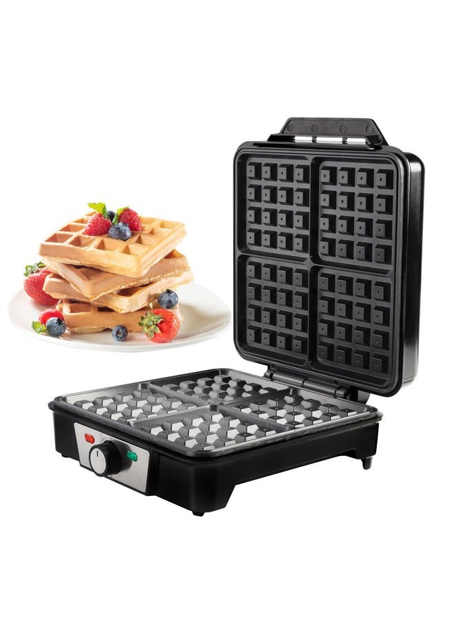 CucinaPro Four Square Extra Large Belgian Waffle Maker- Non-stick Fami - Image 5