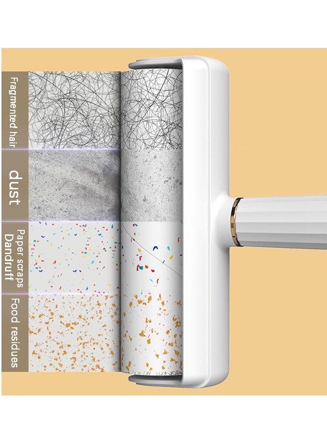 RongXin Lint Roller, Super Sticky Pet Hair Remover Kit with 7 Refills, Adhesive Lint Brush for Clothes/Carpet/Car Seats/Dust/Dogs/Cats Assorted 17.5*22cm（White）  - Image 3