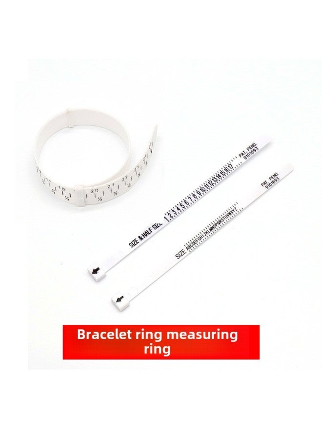 Belt Style Standard Bracelet Measuring Ring Ring Measuring Ring Jewelry Equipment Tools Wrist Size Measuring Ring-Model:Leather Bracelet Measuring Ring  - Image 1