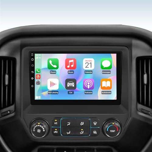 Vratzn Android 13 Car Radio Stereo for Chevy Silverado GMC Sierra 2014-2018 with Backup Camera CarPlay Android Auto - Image 1