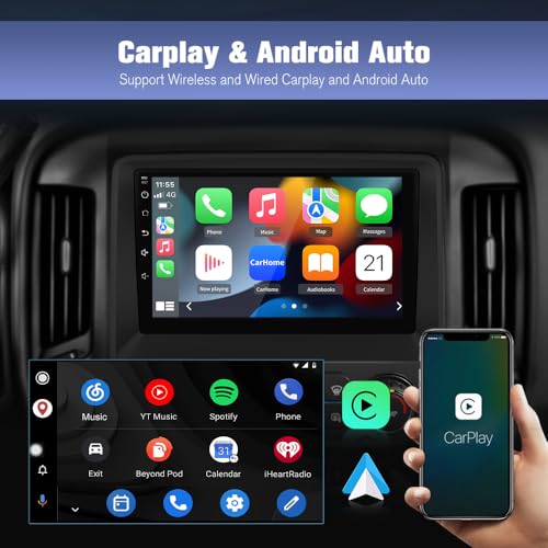 Vratzn Android 13 Car Radio Stereo for Chevy Silverado GMC Sierra 2014-2018 with Backup Camera CarPlay Android Auto - Image 3