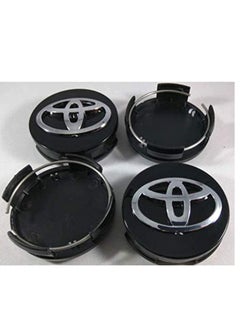 SYOSI Car Wheel Center Hub Caps for Toyota Parts Accessories Modified Cap Decorative Cover Kit  Black 62mm 4pcs  - Image 4