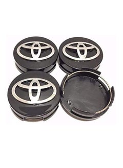 SYOSI Car Wheel Center Hub Caps for Toyota Parts Accessories Modified Cap Decorative Cover Kit  Black 62mm 4pcs  - Image 1
