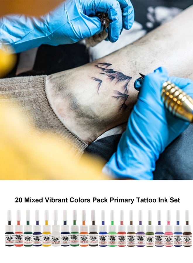 Occuwzz Tattoo Pigments Tattoo practice ink Beginners full set of tattoo pigments (20 bottles per set)  - Image 2