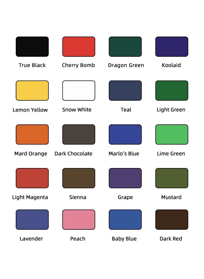 Occuwzz Tattoo Pigments Tattoo practice ink Beginners full set of tattoo pigments (20 bottles per set)  - Image 3