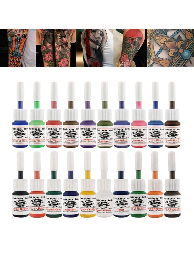Occuwzz Tattoo Pigments Tattoo practice ink Beginners full set of tattoo pigments (20 bottles per set)  - Image 4