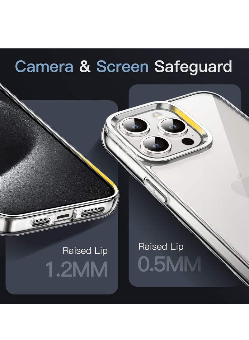 BORTONY iPhone 16 Pro Max Case Clear Soft TPU Drop Protection Sim iPhone 16 Pro Max Cover Anti Scratch Protective Phone Case for iPhone 16 Pro Max 6.9 inch - Image 3