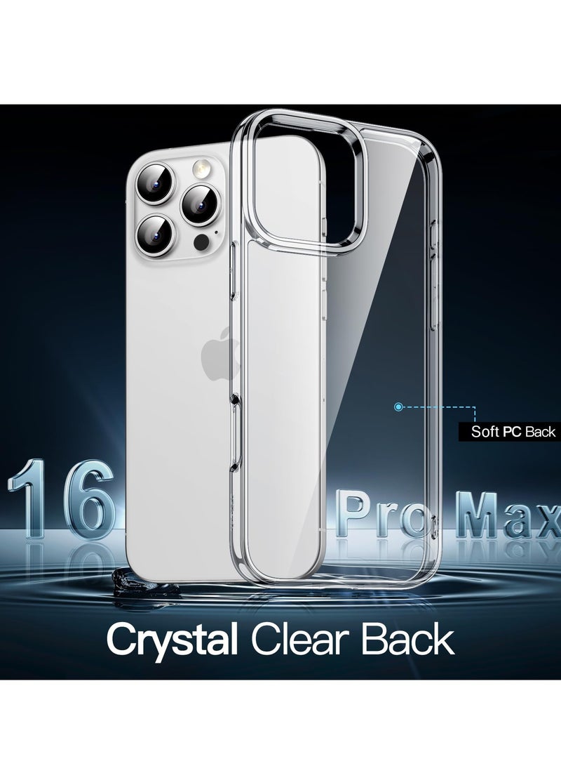 BORTONY iPhone 16 Pro Max Case Clear Soft TPU Drop Protection Sim iPhone 16 Pro Max Cover Anti Scratch Protective Phone Case for iPhone 16 Pro Max 6.9 inch - Image 4