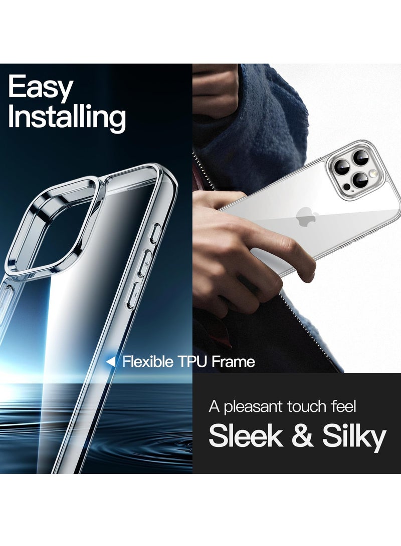 BORTONY iPhone 16 Pro Max Case Clear Soft TPU Drop Protection Sim iPhone 16 Pro Max Cover Anti Scratch Protective Phone Case for iPhone 16 Pro Max 6.9 inch - Image 5