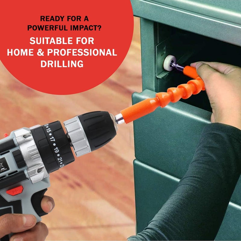 IZOM IZCDK20V Cordless Drill Machine Kit With Multiple Torque Settings A Keyless Chuck for Automatic Spindle Locking - Image 4