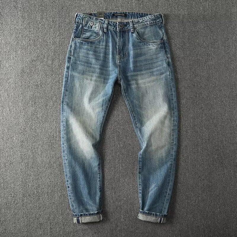 Unisex Classic Denim Jeans Loose Fit Daily Outdoor Wear - Image 1