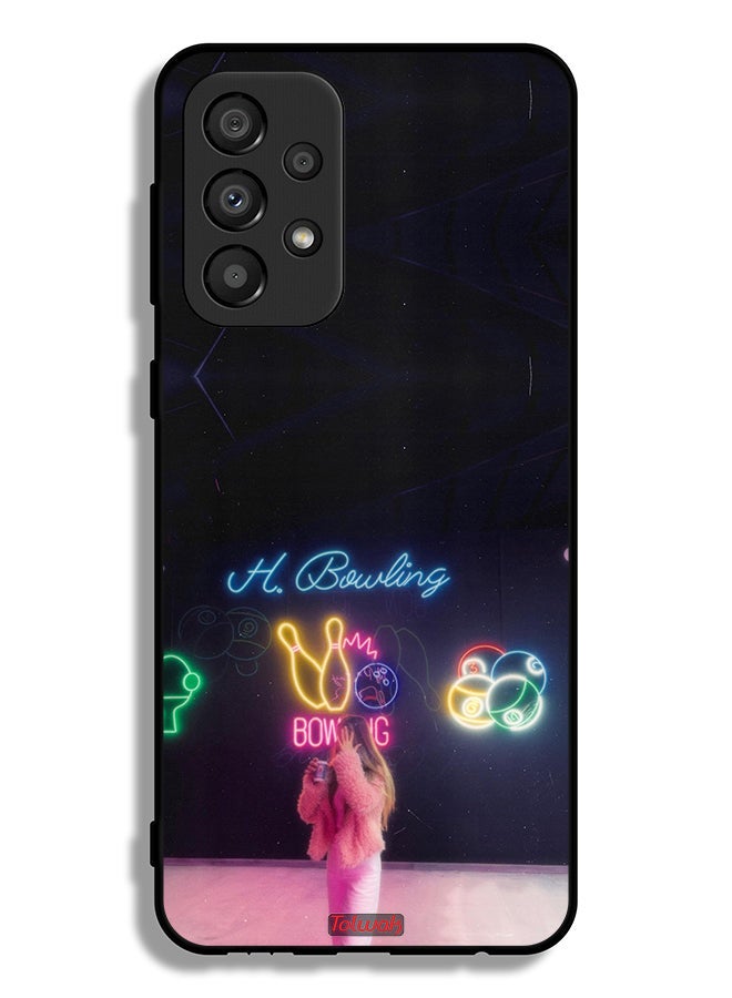 Tolwak Samsung Galaxy A33 5G Protective Case Cover Bowling Lover - Image 1