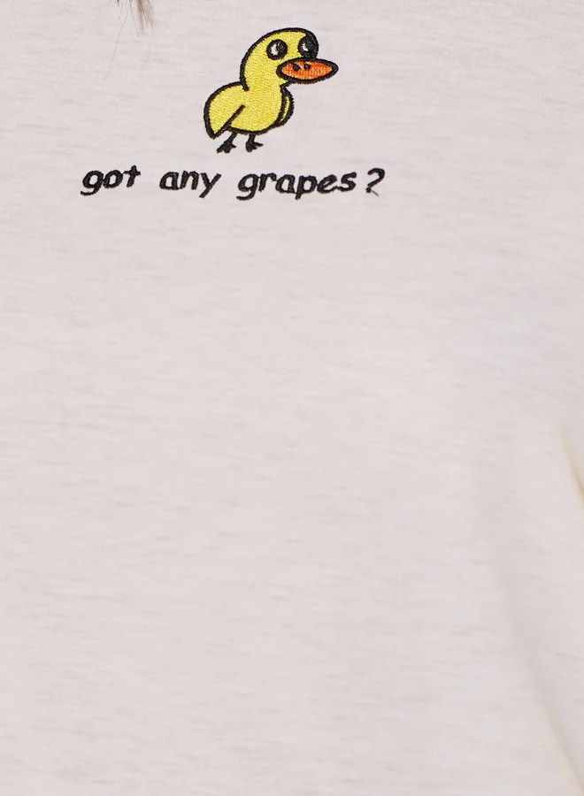 Take Two Embroidered Round Neck T-Shirt