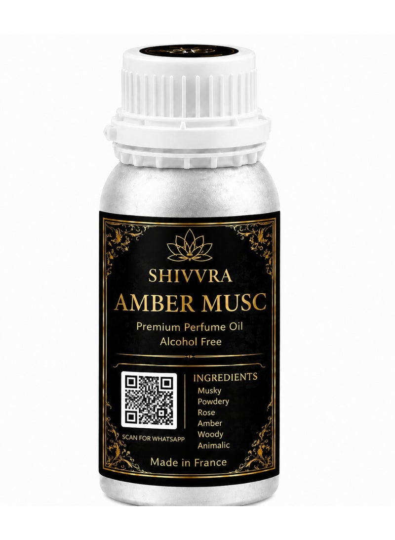 AMBER MUSK Premium Fragrance | Long Lasting Aromatic Oil | Concentrated Aroma Oil | 500ml - Image 1