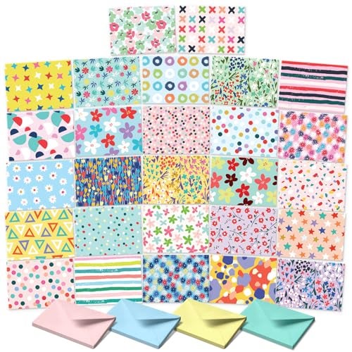 Sweetzer & Orange S&O Blank Cards for All Occasions in One Box Set - Blank Notecards for Handwritten Messages - All Occasion Notes Assortment Box with covers - 100 Vibrant Notecards and Envelopes Pack - Image 3