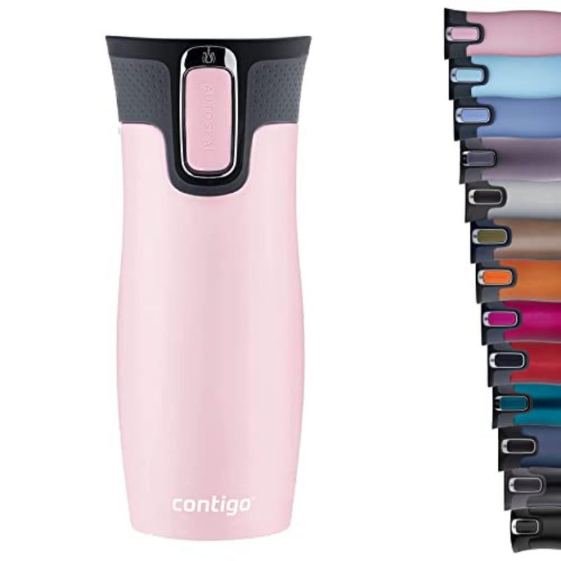 West Loop Autoseal Thermal Mug, Insulated Mug, Coffee Mug To Go, BPA free, leak proof travel mug with easy-clean lid, keeps drinks hot for up to 5h, 470 ml - Image 2
