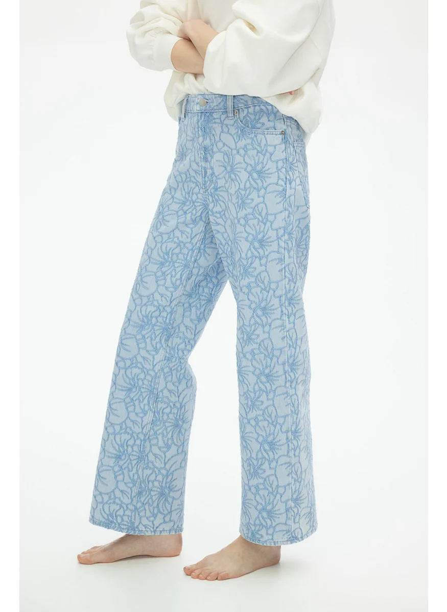 اتش اند ام Straight Embroidered Jeans