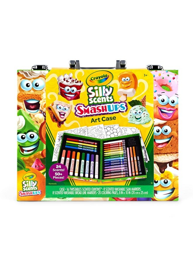 Crayola حقيبة فنون كرايولا ذات الروائح المرحة الصغيرة، مجموعة أقلام تلوين وعلامات برائحة، مجموعة فنون للأطفال، مستلزمات تلوين، هدايا سفر للأطفال، للأعمار 4 وما فوق - Image 1