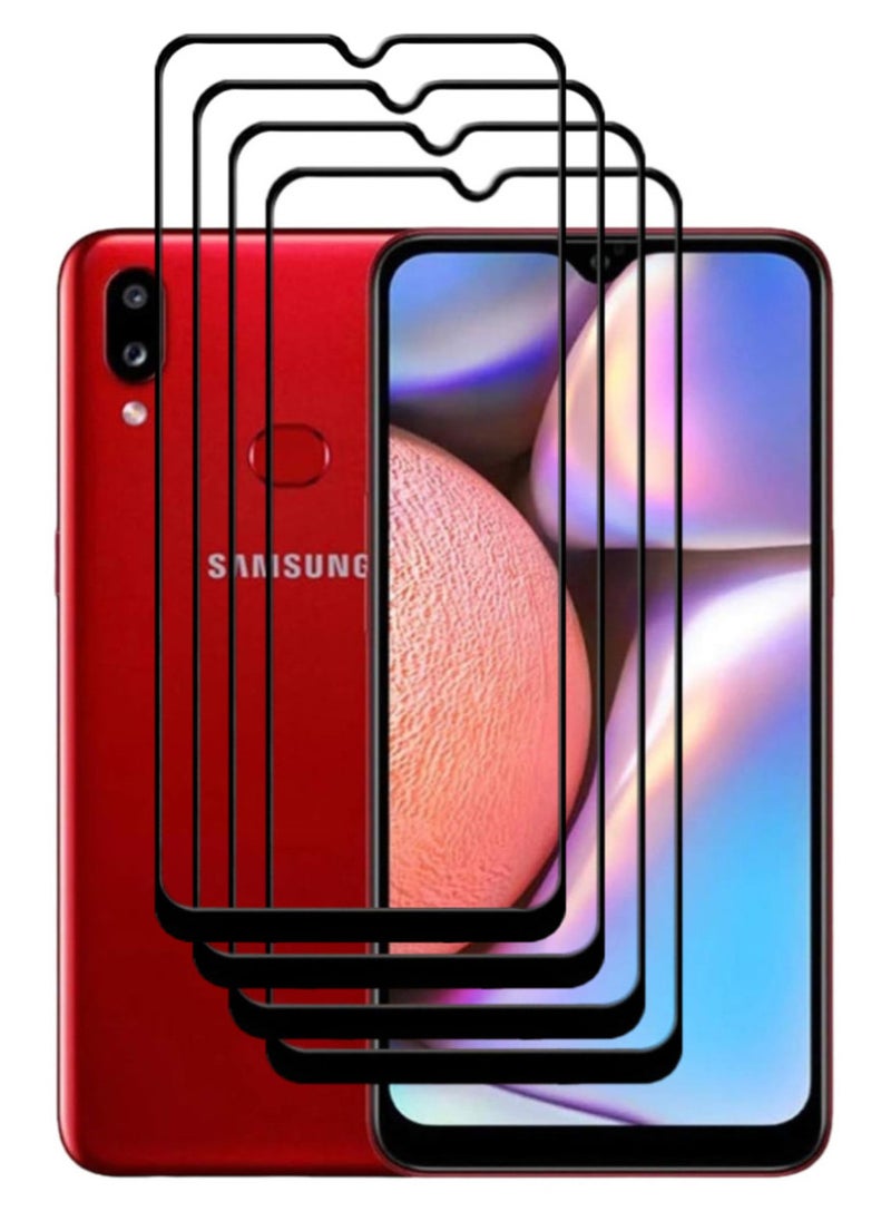 ACLIX 4 Pieces Antistatic ESD Dustproof Premium Quality High Definition Tempered Glass Screen Protector Designed For Samsung Galaxy A10s - Image 1