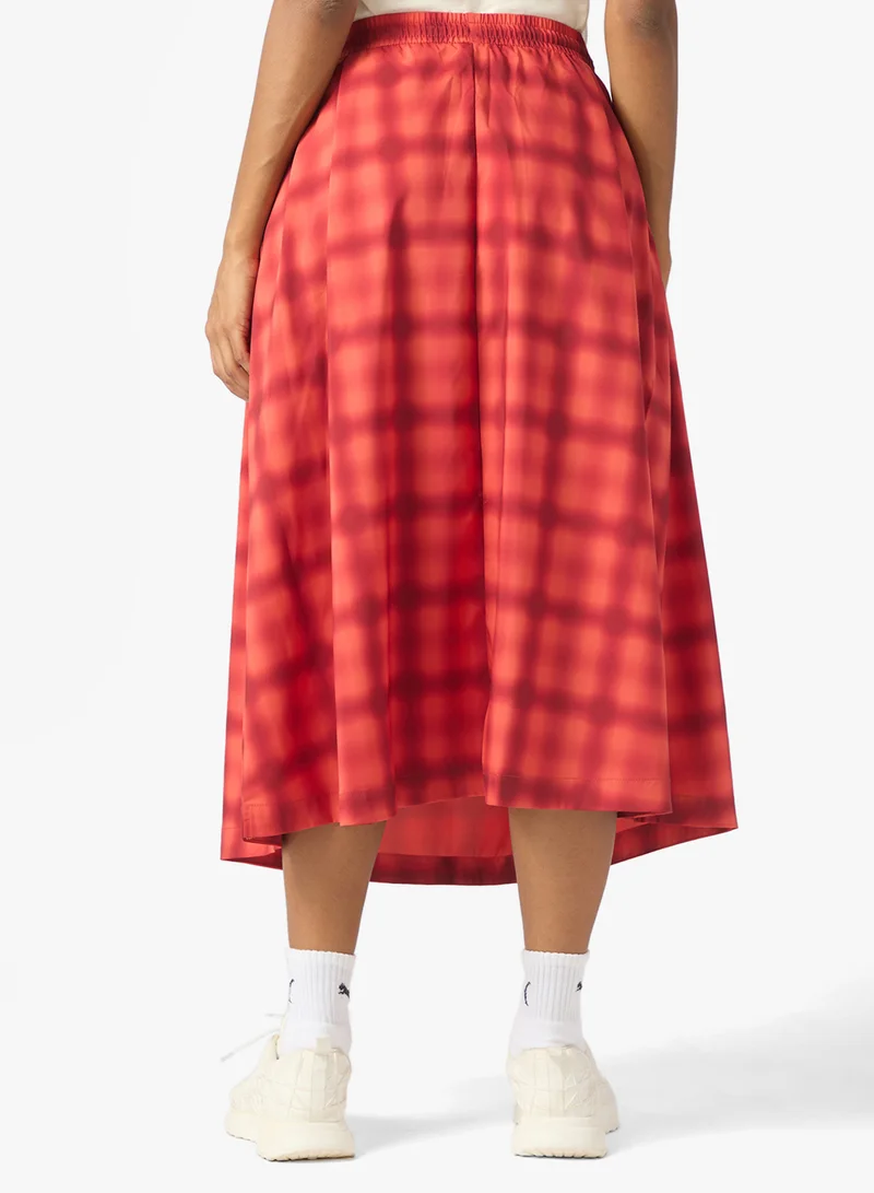 PUMA Road To Unity Midi Aop Pleated Skirt