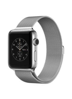 Replacement Strap For Apple Watch 42mm Milanese Loop Magnetic Stainless Steel Watch Band Silver