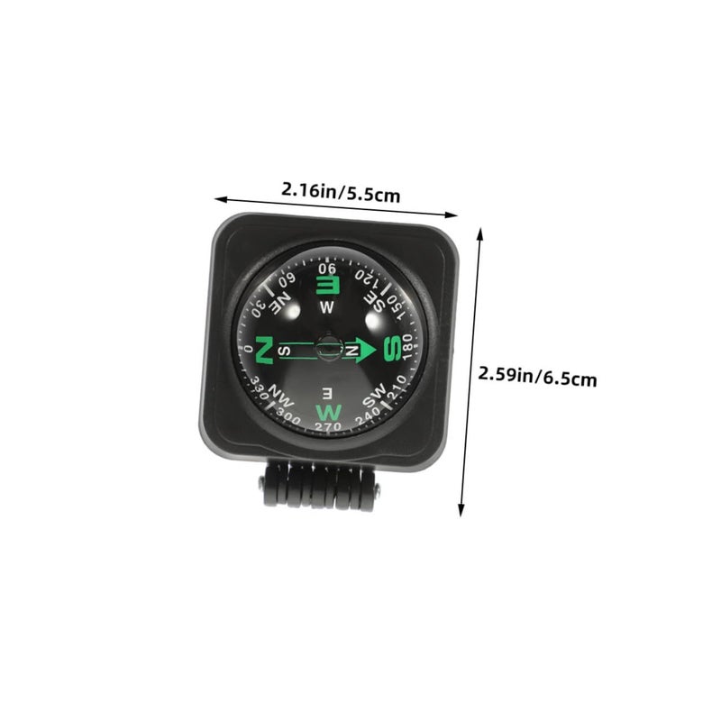 3Pcs Black Adjustable Car Dashboard Compass Ball For Boat And Motorcycle Navigation - Image 2