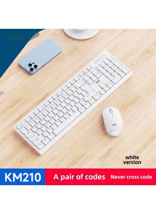 AOC KM210 Wireless Keyboard Mouse Combo USB White - pzsku/ZE91802F4441735F38683Z/45/1746223040/4077baf4-45b8-4bee-ba02-b3c3e229049a