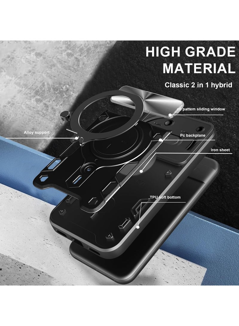 Compatible with Nothing Phone 3A Case.with Slide Camera Lens Cover Compatible with Nothing Phone 3A Case （Black）  - Image 3