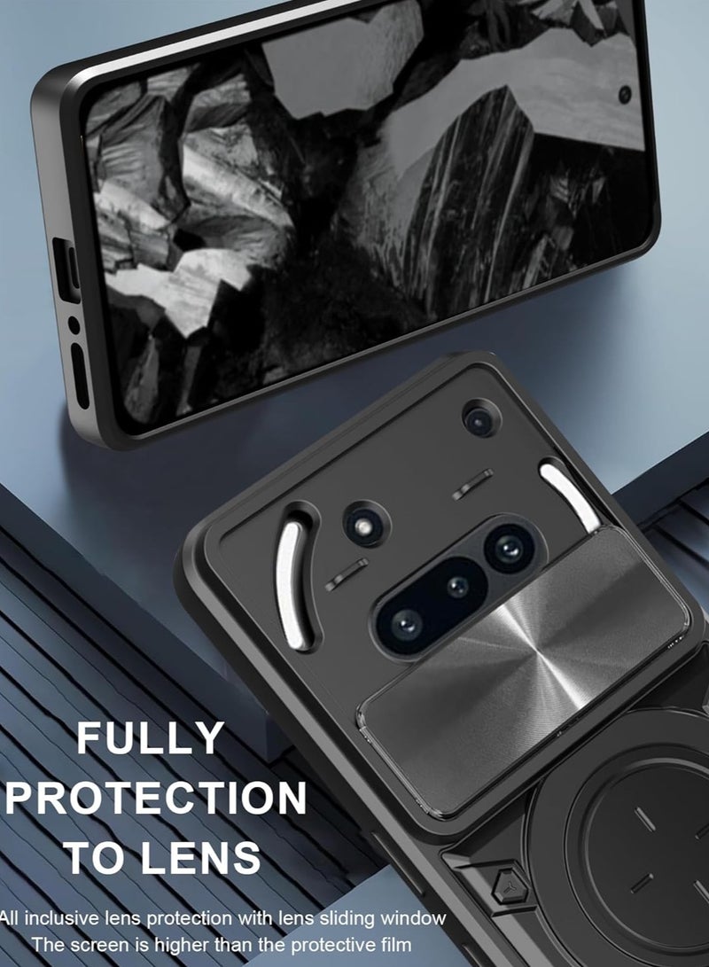 Compatible with Nothing Phone 3A Case.with Slide Camera Lens Cover Compatible with Nothing Phone 3A Case （Black）  - Image 5