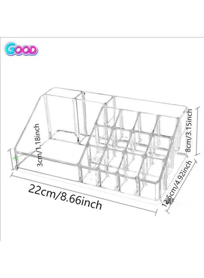 Clear Plastic Acrylic Makeup Organizer For Lipstick Eyebrow Pencils Jewelry Storage Box - Image 3