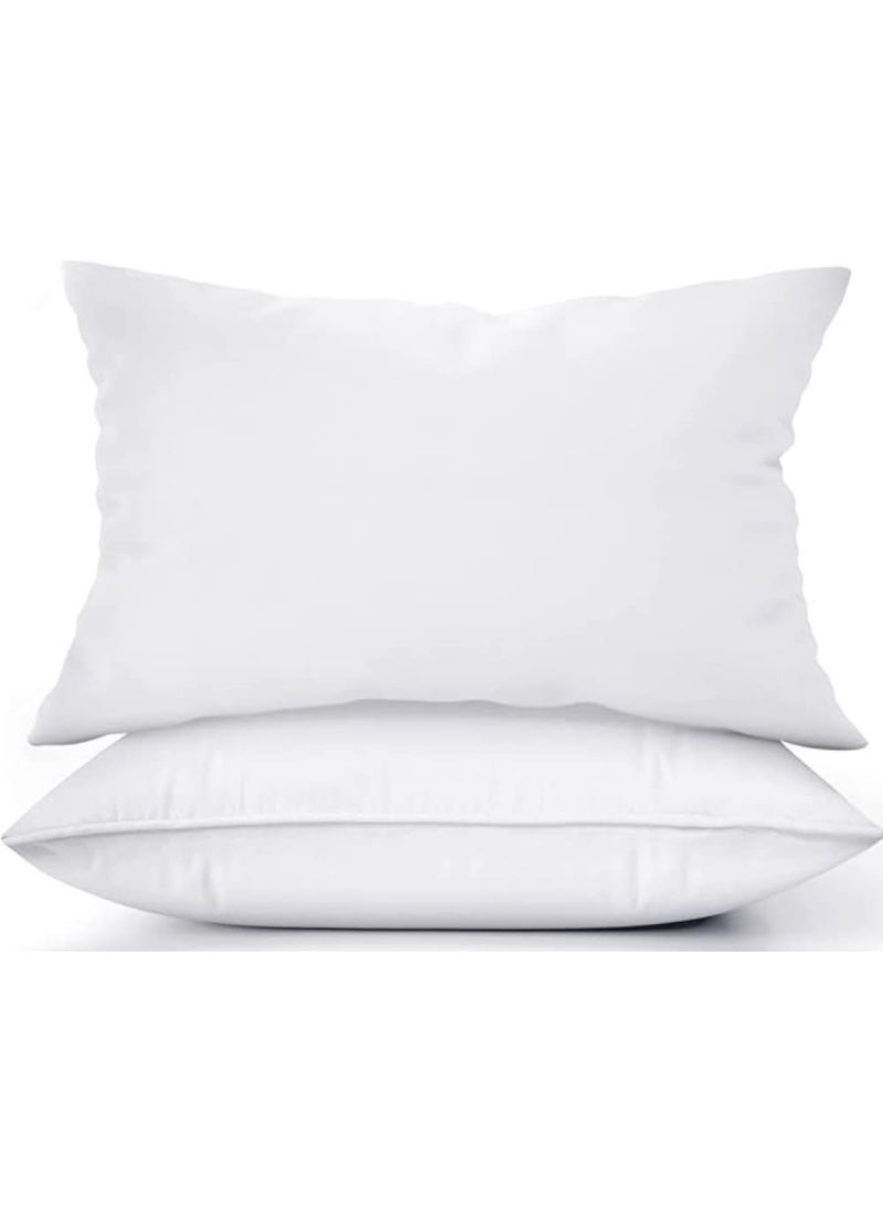 GUFFAW GUFFAW Microfiber Pillow Filler for Bed and Sofa 17x25 inches White Pack of 3 Combo  - Image 5
