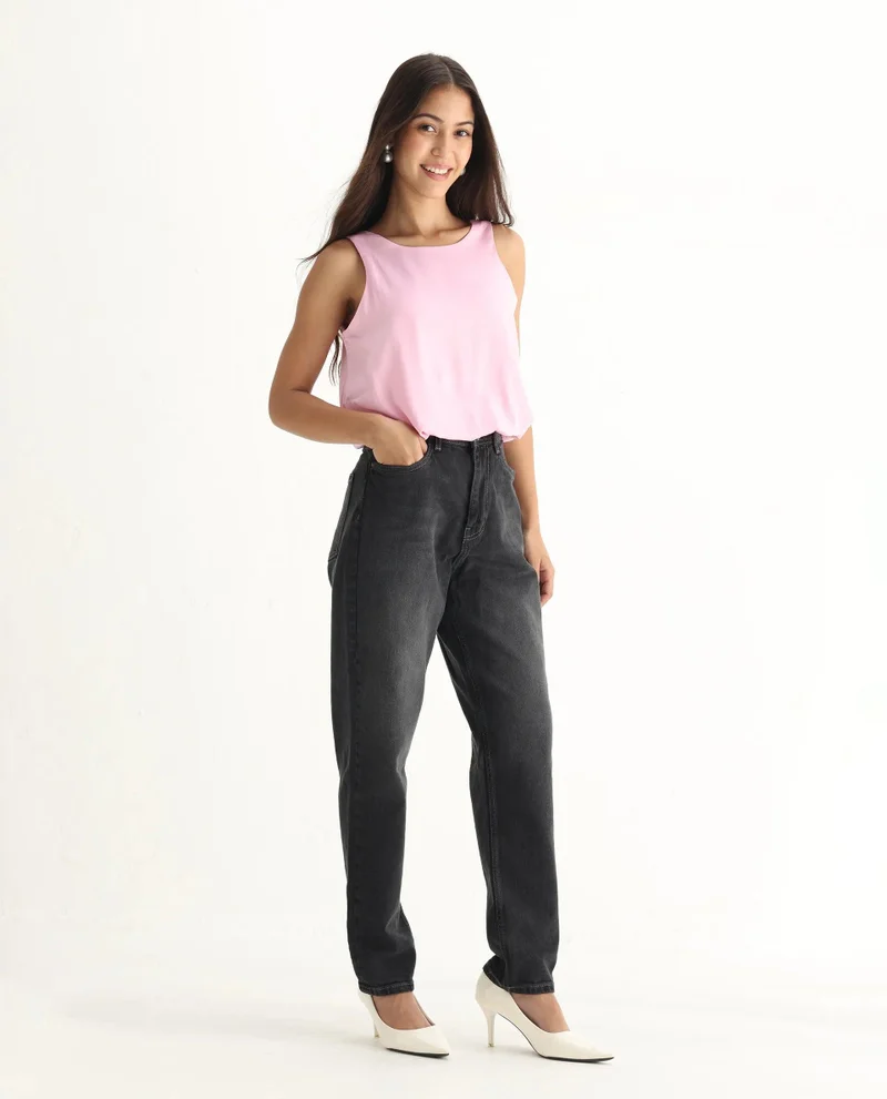 Rareism Women's Mom Fit Denim