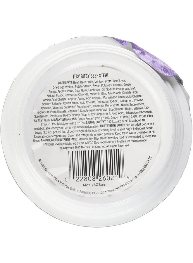 ميريك أطباق ليلز من ميريك، طعام رطب خالٍ من الحبوب، 3.5 أونصة، للكلاب من السلالات الصغيرة، 12 علبة - حساء لحم بقري إتسي بيتسي - Image 3