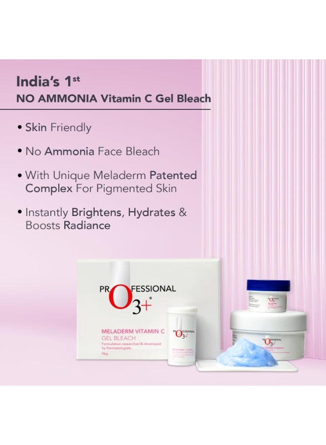 O3+ Meladerm Vitamin C Gel Bleach 96g for Skin Brightening Dull Skin | TAN Removal for Face, Suitable for Men & Women - Image 5