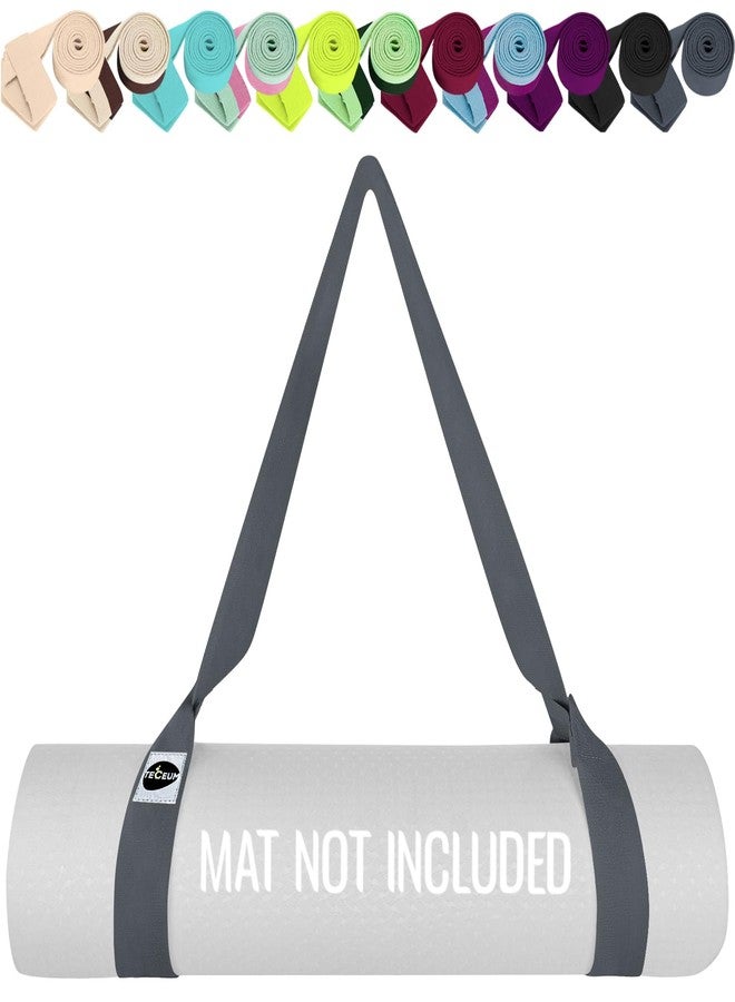 TECEUM Premium Yoga Mat Strap - Extra Soft & Thick Cotton - Skin-Friendly & Non-Slip - Adjustable Mat Holder Sling Carrier for All Mats [Mat Not Included] - Image 1