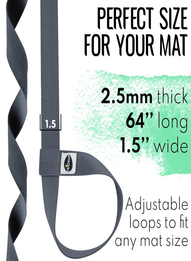TECEUM Premium Yoga Mat Strap - Extra Soft & Thick Cotton - Skin-Friendly & Non-Slip - Adjustable Mat Holder Sling Carrier for All Mats [Mat Not Included] - Image 4
