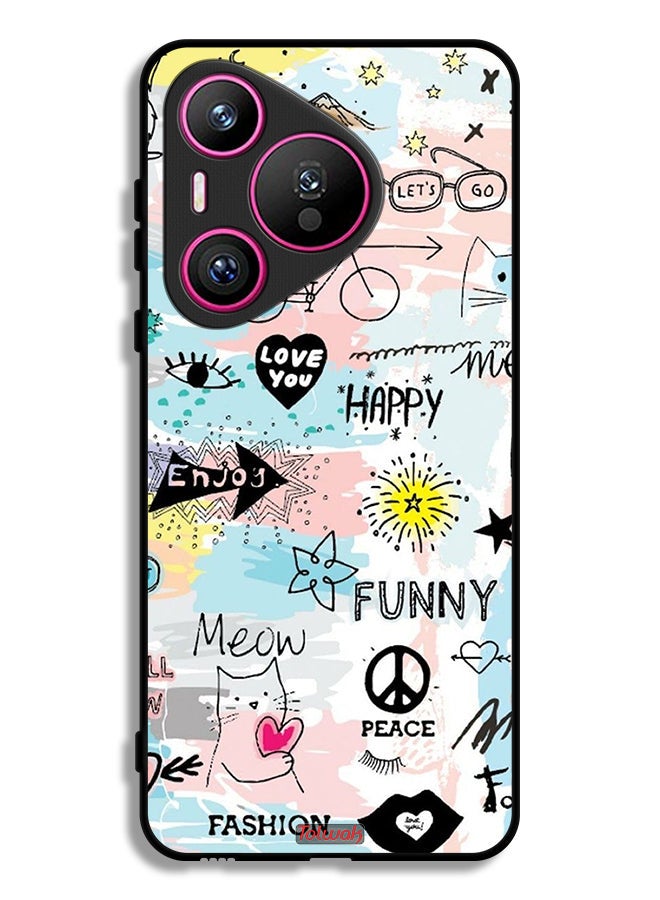 Tolwak Huawei Pura 70 Protective Case Cover Love You Tags - Image 1