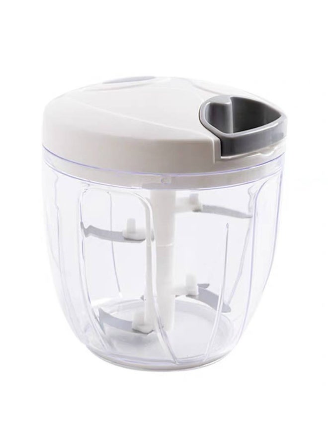 Multi-Purpose Manual Food Chopper with Pull Cord – Hand Chopper for Garlic, Onion, Meat, Fruits, Nuts & Herbs, Sharp Stainless Steel Blades, BPA-Free Bowl, Portable Easy-Clean Kitchen Grinder for Home, Travel & Camping - Image 2