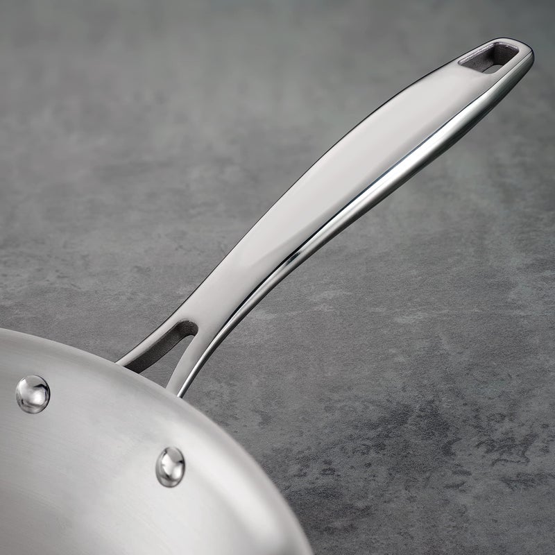 Tramontina Signature Tri-Ply Clad Stainless Steel 12-Inch Large Frying Pan, Induction-Ready Skillet, Dishwasher-Safe, NSF-Certified, Made in Brazil - Image 4