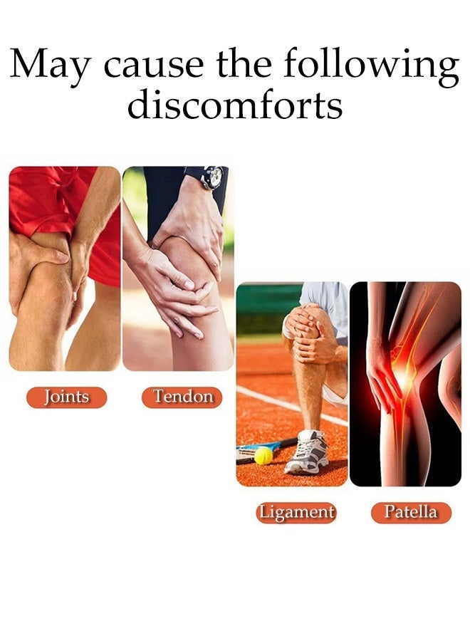 DUNISO Patella Knee Brace,Adjustable Knee Strap,Compression Knee Wrap,3 Gear Adjustment,Comfortable, Breathable, Anti Slip,for Meniscus Tear, Arthritis, Tendonitis, Bursitis,Suitable for Running, Cycling, Football, Hiking - Image 3