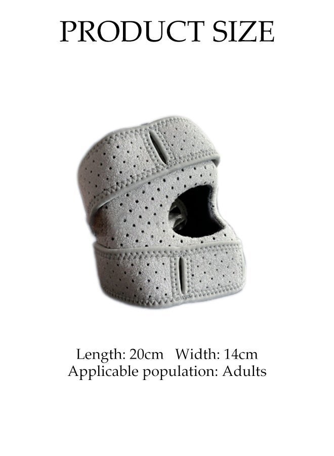 DUNISO Patella Knee Brace,Adjustable Knee Strap,Compression Knee Wrap,3 Gear Adjustment,Comfortable, Breathable, Anti Slip,for Meniscus Tear, Arthritis, Tendonitis, Bursitis,Suitable for Running, Cycling, Football, Hiking - Image 2