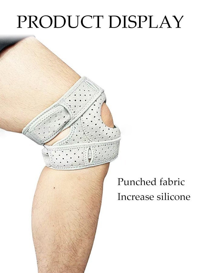 DUNISO Patella Knee Brace,Adjustable Knee Strap,Compression Knee Wrap,3 Gear Adjustment,Comfortable, Breathable, Anti Slip,for Meniscus Tear, Arthritis, Tendonitis, Bursitis,Suitable for Running, Cycling, Football, Hiking - Image 4