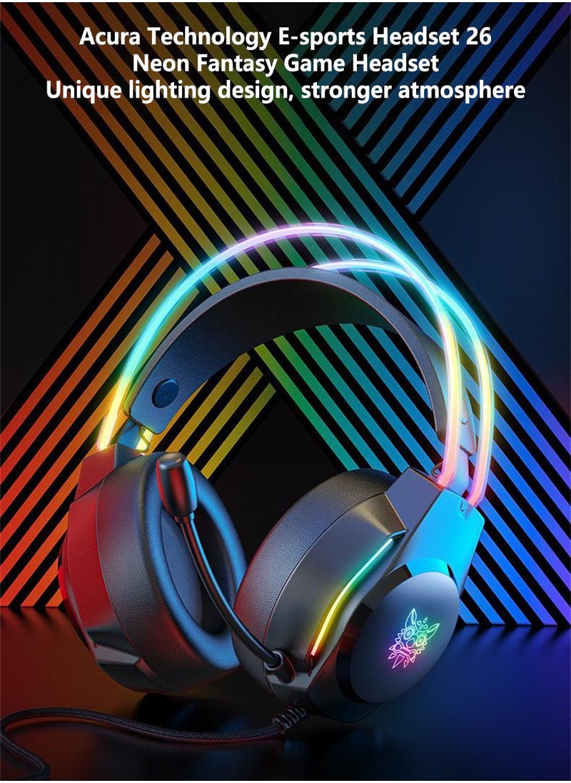 onikuma - X26 Head-Mounted Computer Gaming Headset - Image 1